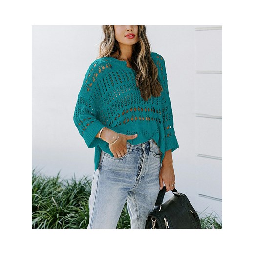 LA Angels Sweter w kolorze turkusowym ze sklepu Limango Polska w kategorii Swetry damskie - zdjęcie 169747301