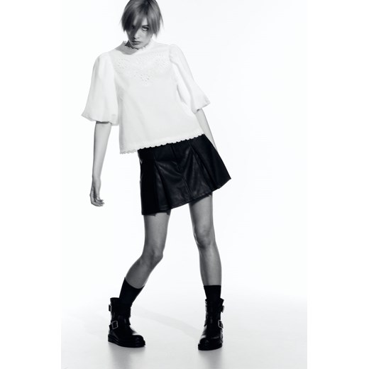 H & M - Plisowana spódniczka mini - Czarny ze sklepu H&M w kategorii Spódnice - zdjęcie 169748584