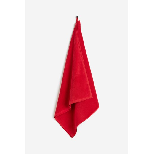 H & M - Duży ręcznik kąpielowy z frotte - Czerwony ze sklepu H&M w kategorii Ręczniki - zdjęcie 169748793