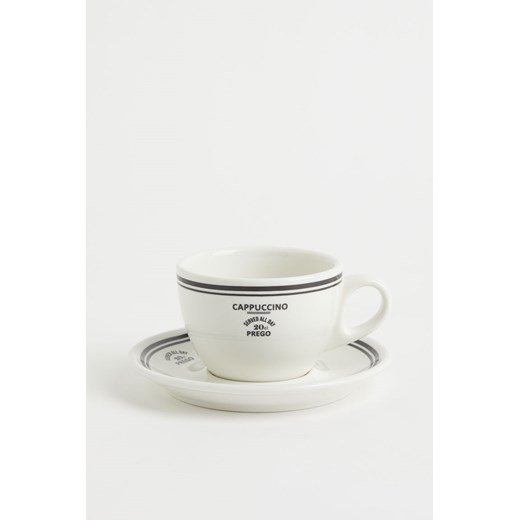 H & M - Filiżanka do cappuccino i spodek - Czarny ze sklepu H&M w kategorii Filiżanki - zdjęcie 169749062