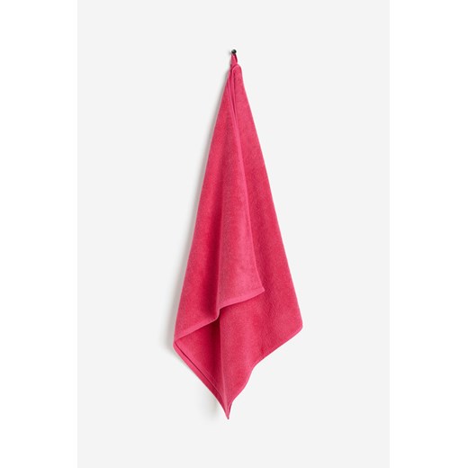 H & M - Duży ręcznik kąpielowy z frotte - Różowy ze sklepu H&M w kategorii Ręczniki - zdjęcie 169749190