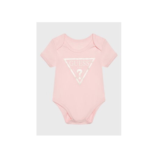 Guess Body dziecięce H1YW13 KA6W0 Różowy Regular Fit ze sklepu MODIVO w kategorii Body niemowlęce - zdjęcie 169749531