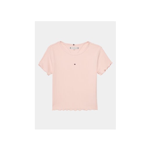 Tommy Hilfiger T-Shirt Essential KG0KG08138 Różowy Regular Fit ze sklepu MODIVO w kategorii Bluzki dziewczęce - zdjęcie 169749551