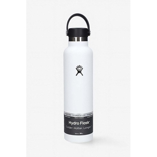 Hydro Flask butelka termiczna 24 OZ Standard Flex Cap S24SX110 kolor biały ze sklepu ANSWEAR.com w kategorii Bidony i butelki - zdjęcie 169750050