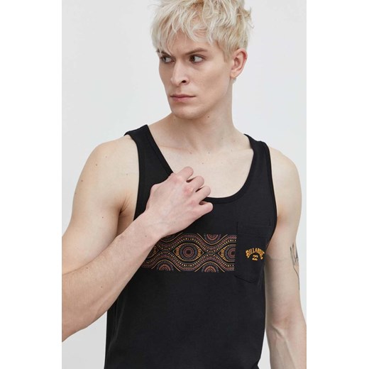 Billabong t-shirt bawełniany męski kolor czarny ABYZT02347 ze sklepu ANSWEAR.com w kategorii T-shirty męskie - zdjęcie 169750384