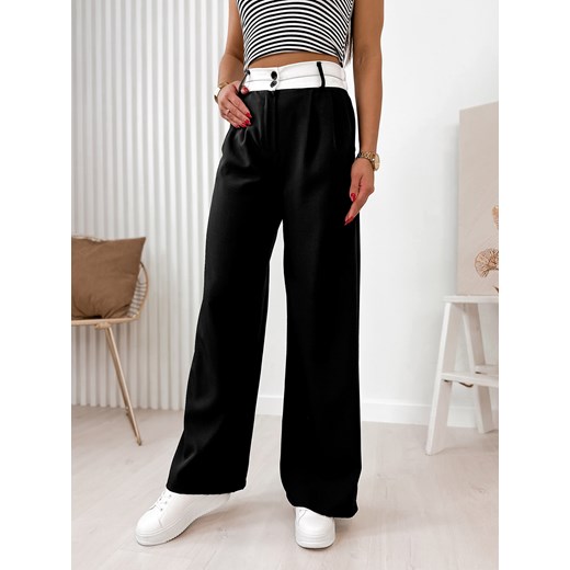 spodnie crone czarne uni ze sklepu UBRA w kategorii Spodnie damskie - zdjęcie 169750753