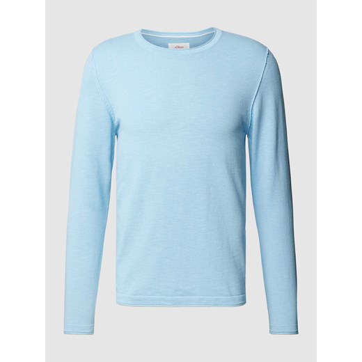 Bluzka z długim rękawem i detalem z logo ze sklepu Peek&Cloppenburg  w kategorii Swetry męskie - zdjęcie 169750934