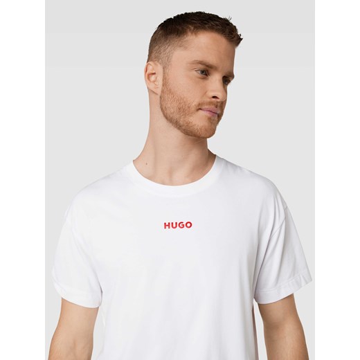 T-shirt o kroju oversized z nadrukiem z logo model ‘Linked’ L Peek&Cloppenburg 