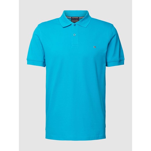 Koszulka polo o kroju slim fit w jednolitym kolorze M Peek&Cloppenburg 