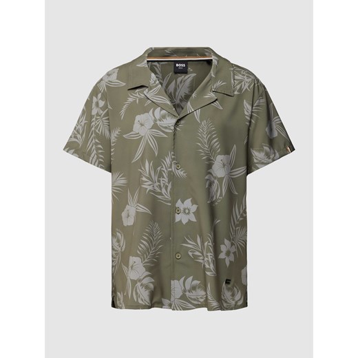 Koszula casualowa o kroju regular fit z kwiatowym nadrukiem model ‘Beach’ ze sklepu Peek&Cloppenburg  w kategorii Koszule męskie - zdjęcie 169751443