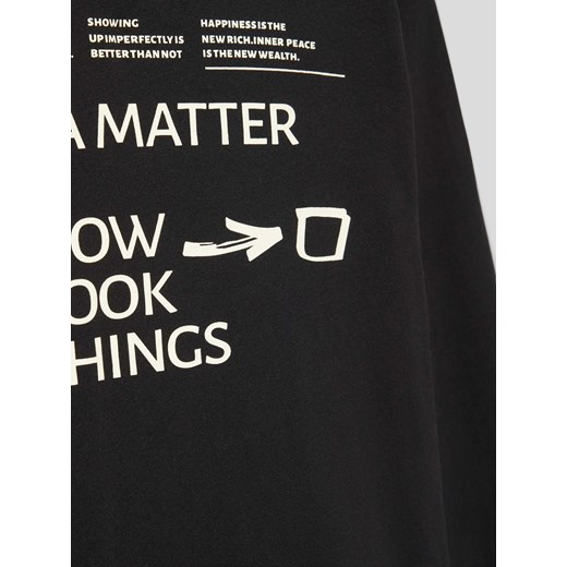 T-shirt chłopięce czarny S.Oliver z długim rękawem 