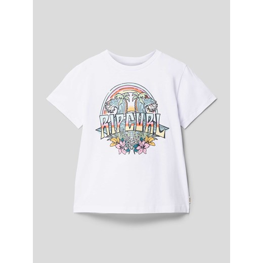 T-shirt z nadrukiem z motywem z logo ze sklepu Peek&Cloppenburg  w kategorii Bluzki dziewczęce - zdjęcie 169751641