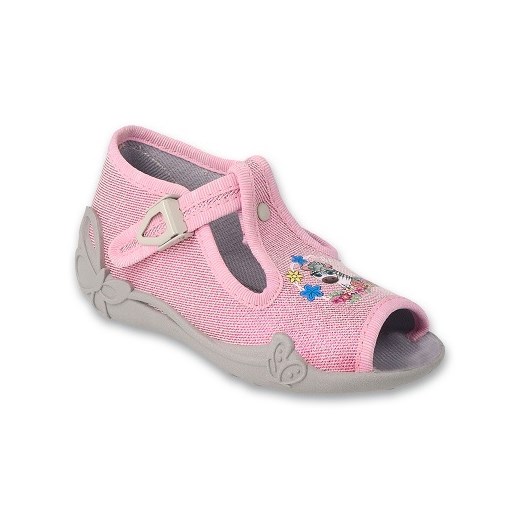 Befado obuwie dziecięce 213P142 różowe ze sklepu ButyModne.pl w kategorii Kapcie dziecięce - zdjęcie 169753591