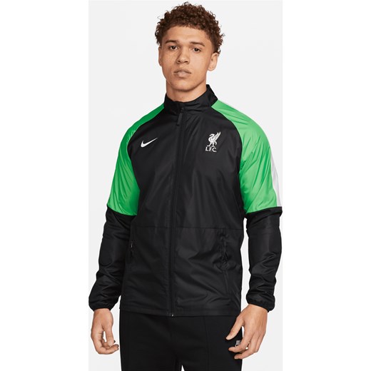 Męska kurtka piłkarska Nike Liverpool F.C. Repel Academy AWF - Czerń ze sklepu Nike poland w kategorii Kurtki męskie - zdjęcie 169754580