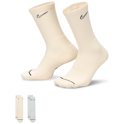 Klasyczne skarpety Nike Everyday Plus Cushioned (2 pary) - Wielokolorowe ze sklepu Nike poland w kategorii Skarpetki męskie - zdjęcie 169754601