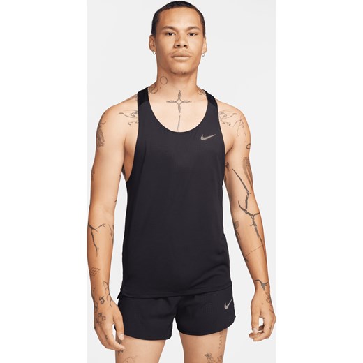 Męska koszulka bez rękawów do biegania Dri-FIT Nike Fast - Czerń ze sklepu Nike poland w kategorii T-shirty męskie - zdjęcie 169754700
