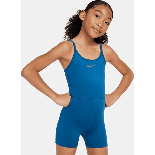 Trykot dla dużych dzieci (dziewcząt) Nike Dri-FIT One - Niebieski ze sklepu Nike poland w kategorii Kombinezony dziewczęce - zdjęcie 169754783