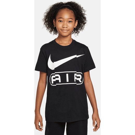 T-shirt dla dużych dzieci (dziewcząt) Nike Sportswear - Czerń ze sklepu Nike poland w kategorii Bluzki dziewczęce - zdjęcie 169754790