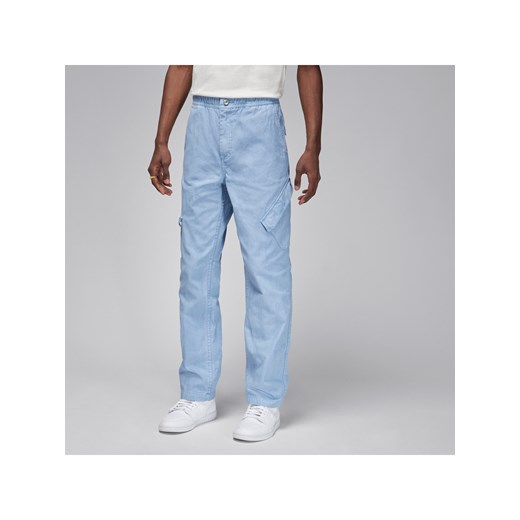 Męskie spodnie Chicago z efektem sprania Jordan Essentials - Niebieski Jordan M wyprzedaż Nike poland