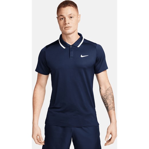 Męska koszulka polo do tenisa Dri-FIT NikeCourt Advantage - Niebieski ze sklepu Nike poland w kategorii T-shirty męskie - zdjęcie 169754911