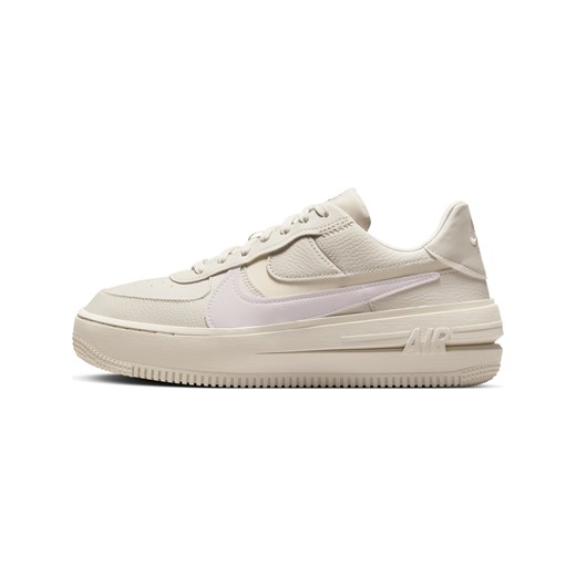 Buty sportowe damskie Nike air force beżowe wiosenne wiązane