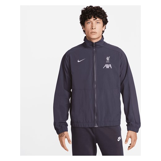 Męska kurtka piłkarska z tkaniny Nike Liverpool FC Revival (wersja trzecia) - Szary ze sklepu Nike poland w kategorii Kurtki męskie - zdjęcie 169755054