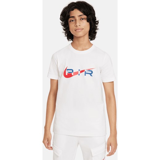 T-shirt dla dużych dzieci (chłopców) Nike Air - Biel ze sklepu Nike poland w kategorii T-shirty chłopięce - zdjęcie 169755103