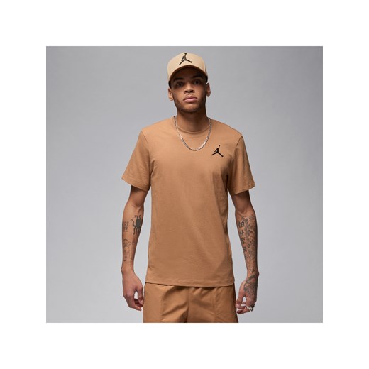 Męski T-shirt z krótkim rękawem Jordan Jumpman - Brązowy ze sklepu Nike poland w kategorii T-shirty męskie - zdjęcie 169755104