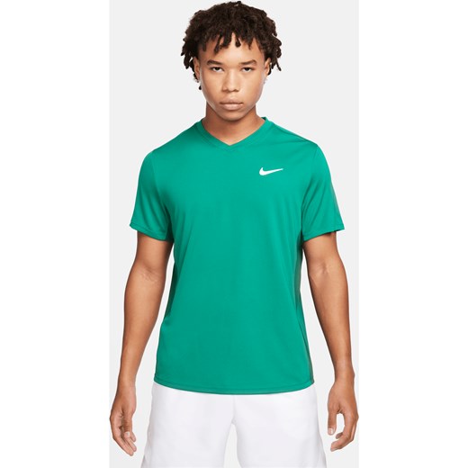Męska koszulka do tenisa NikeCourt Dri-FIT Victory - Zieleń ze sklepu Nike poland w kategorii T-shirty męskie - zdjęcie 169755134