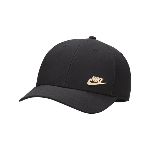 Czapka o wzmocnionej konstrukcji z metalowym logo Nike Dri-FIT Club - Czerń ze sklepu Nike poland w kategorii Czapki z daszkiem męskie - zdjęcie 169755292