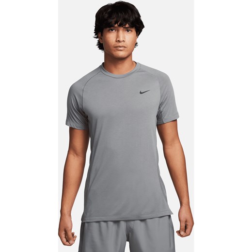 Męska koszulka z krótkim rękawem do fitnessu Dri-FIT Nike Flex Rep - Szary ze sklepu Nike poland w kategorii T-shirty męskie - zdjęcie 169755304