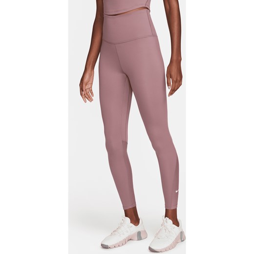 Damskie legginsy 7/8 z wysokim stanem Nike One - Fiolet ze sklepu Nike poland w kategorii Spodnie damskie - zdjęcie 169755334
