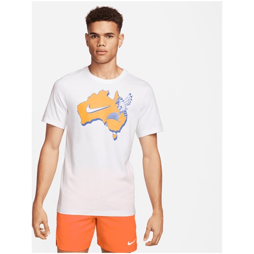 Męski T-shirt do tenisa NikeCourt - Biel ze sklepu Nike poland w kategorii T-shirty męskie - zdjęcie 169755582