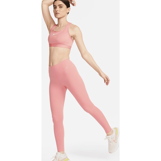 Damskie legginsy o pełnej długości z wysokim stanem zapewniające delikatne wsparcie Nike Zenvy - Różowy ze sklepu Nike poland w kategorii Spodnie damskie - zdjęcie 169755733