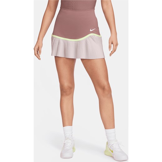Damska spódnica tenisowa Dri-FIT Nike Advantage - Fiolet ze sklepu Nike poland w kategorii Spódnice - zdjęcie 169755784