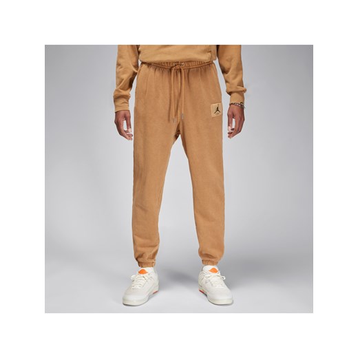 Męskie spodnie dresowe Jordan Flight Fleece - Brązowy ze sklepu Nike poland w kategorii Spodnie męskie - zdjęcie 169755792