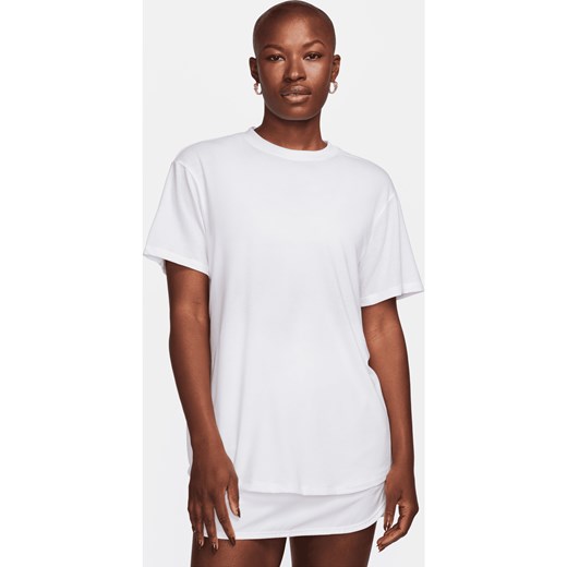 Damska koszulka z krótkim rękawem Dri-FIT Nike One Relaxed - Biel ze sklepu Nike poland w kategorii Bluzki damskie - zdjęcie 169755800