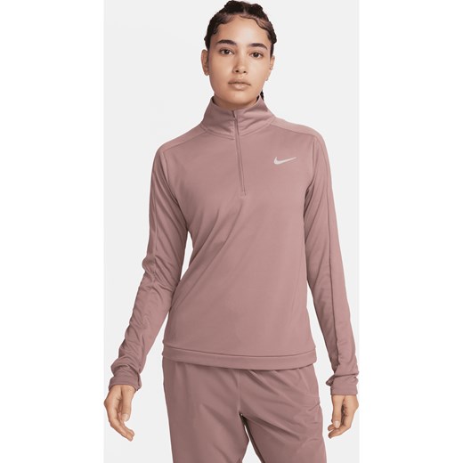 Damska bluza z zamkiem 1/4 Nike Dri-FIT Pacer - Fiolet ze sklepu Nike poland w kategorii Bluzy damskie - zdjęcie 169755852