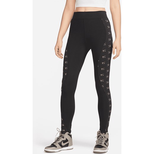 Damskie legginsy o pełnej długości z wysokim stanem Nike Air - Czerń ze sklepu Nike poland w kategorii Spodnie damskie - zdjęcie 169755922