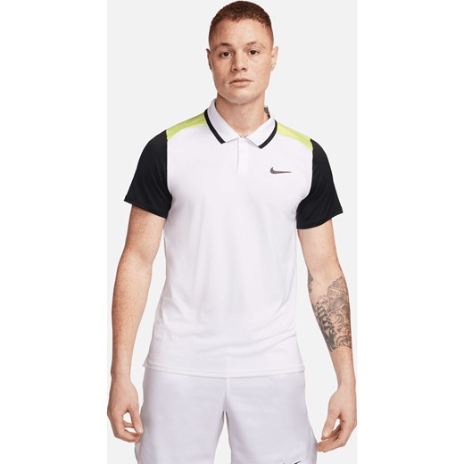 Męska koszulka polo do tenisa Dri-FIT NikeCourt Advantage - Biel ze sklepu Nike poland w kategorii T-shirty męskie - zdjęcie 169755953
