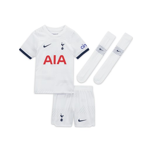 Trzyczęściowy strój dla małych dzieci Nike Dri-FIT Tottenham Hotspur 2023/24 (wersja domowa) - Biel ze sklepu Nike poland w kategorii Komplety chłopięce - zdjęcie 169756022