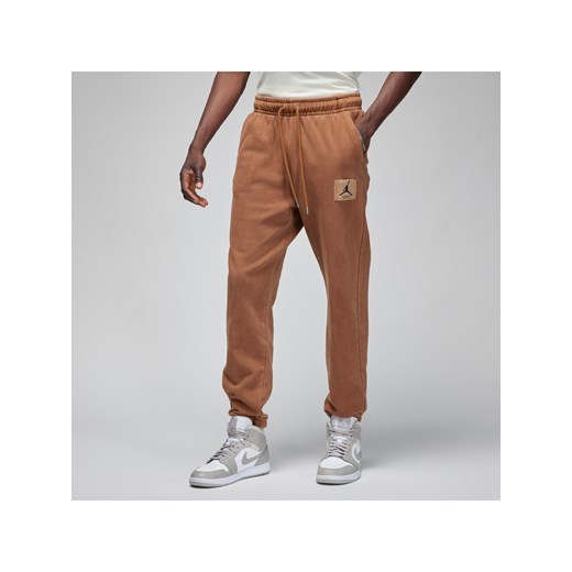 Męskie spodnie dresowe Jordan Flight Fleece - Brązowy ze sklepu Nike poland w kategorii Spodnie męskie - zdjęcie 169756062