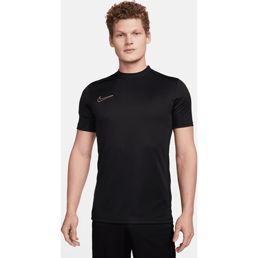 Męska koszulka piłkarska z krótkim rękawem Dri-FIT Nike Academy - Czerń ze sklepu Nike poland w kategorii T-shirty męskie - zdjęcie 169756063