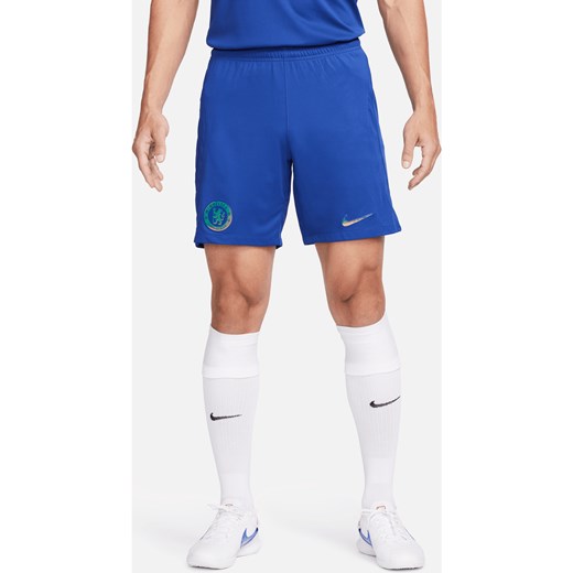 Męskie spodenki piłkarskie Nike Dri-FIT Chelsea F.C. 2023/24 Stadium (wersja domowa) - Niebieski ze sklepu Nike poland w kategorii Spodenki męskie - zdjęcie 169756084