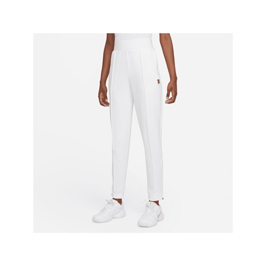 Damskie spodnie z dzianiny do tenisa NikeCourt Dri-FIT - Biel ze sklepu Nike poland w kategorii Spodnie damskie - zdjęcie 169756112