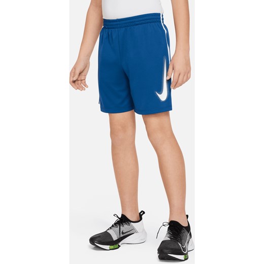 Spodenki treningowe Dri-FIT z nadrukiem dla dużych dzieci (chłopców) Nike Multi Nike XL Nike poland