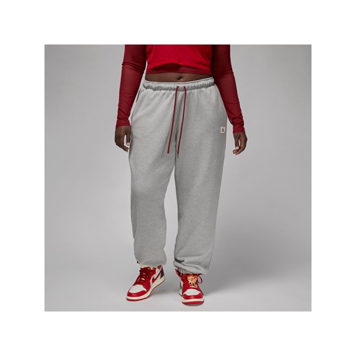 Damskie spodnie z dzianiny Jordan x Teyana Taylor - Szary ze sklepu Nike poland w kategorii Spodnie damskie - zdjęcie 169756204