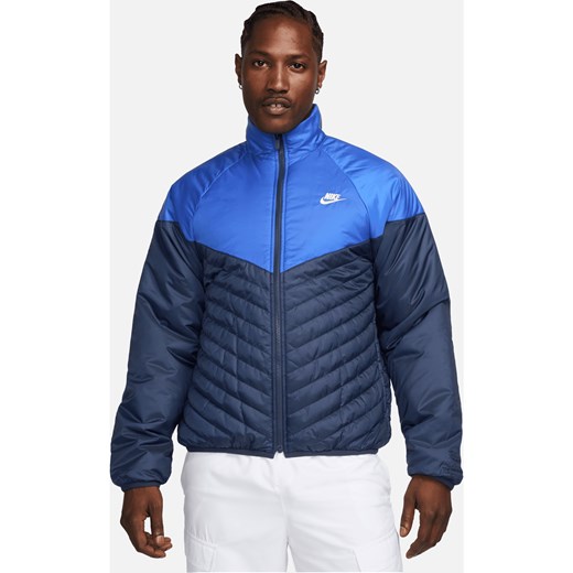 Męska nieprzemakalna kurtka puchowa Therma-FIT Nike Sportswear Windrunner - Niebieski ze sklepu Nike poland w kategorii Kurtki męskie - zdjęcie 169756243