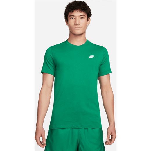 T-shirt męski Nike Sportswear Club - Zieleń ze sklepu Nike poland w kategorii T-shirty męskie - zdjęcie 169756253