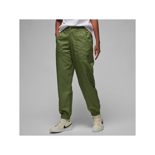 Damskie spodnie z tkaniny Jordan - Zieleń ze sklepu Nike poland w kategorii Spodnie damskie - zdjęcie 169756260